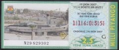 2007 19 EKİM ÇEYREK BİLET G SERİSİ