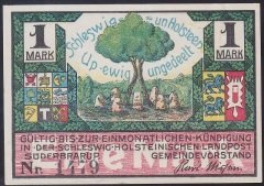 ALMANYA  1 MARK NOTGELD  1922 ÇİLALTI