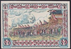 ALMANYA  1 MARK NOTGELD  1922 ÇİLALTI