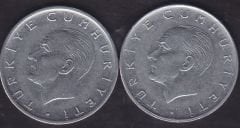 1977 Yılı 1 Lira (Ters Düz Takım)