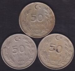 1985-86-87 Yılları 50 Lira