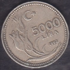 1992 Yılı 5000 Lira