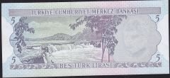 6.Emisyon 2.Tertip 5 Lira L02 105777 Çilaltı Çil