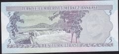6.Emisyon 2.Tertip 5 Lira L02 105777 Çilaltı Çil