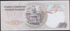 6.Emisyon 1.Tertip 50 Lira H59 512812 Çok Çok Temiz+