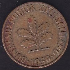 Almanya 5 Pfennig 1950 D