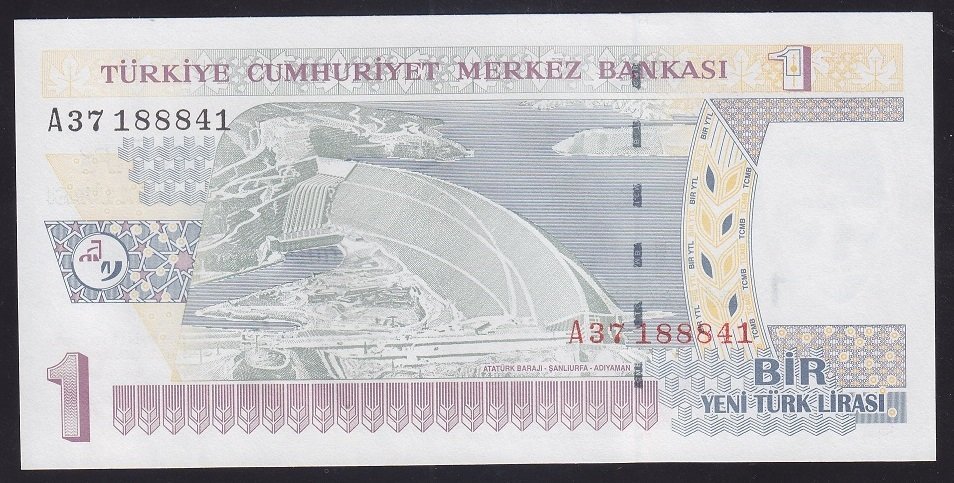 8.Emisyon 1 YTL A37 188841 Çilaltı Çil