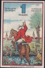 ALMANYA 1 MARK NOTGELD 1920 ÇİLALTI ÇİL