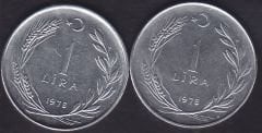 1978 Yılı 1 Lira (Ters Düz Takım)