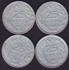 1985-86-87- 88 Yılları 25 Lira