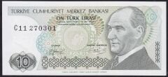 7.Emisyon 1.Tertip 10 Lira C11 270301 Çil
