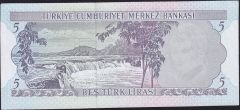 6.Emisyon 2.Tertip 5 Lira L02 105727 Çilaltı Çil