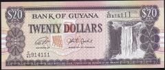 Guyana 20 Dolar 1996 - 2016 Çil Pick 30g (111)