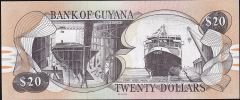 Guyana 20 Dolar 1996 - 2016 Çil Pick 30g (111)