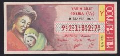 1978 9 MAYIS YARIM BİLET