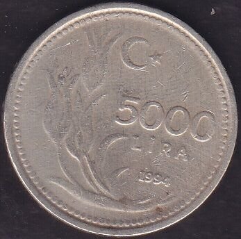 1994 Yılı 5000 Lira
