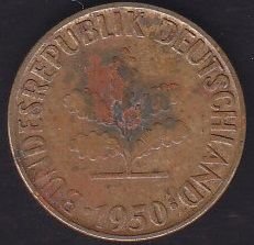 Almanya 5 Pfennig 1950 G