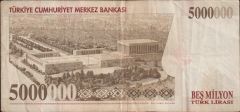 7.Emisyon 5 000 000 Lira G68 157497 Çok Temiz
