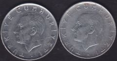 1979 Yılı 1 Lira (Ters Düz Takım)