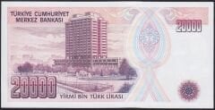 7.Emisyon 1.Tertip 20000 Lira F19 433633 Çil