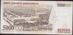 7.Emisyon 5 000 000 Lira K27 870355 Çok Temiz+