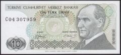 7.Emisyon 1.Tertip 10 Lira C04 307959 Çil