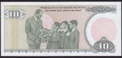 7.Emisyon 1.Tertip 10 Lira C04 307959 Çil