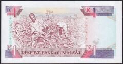 Malawi 1 Kwacha 1992 Çil Pick 23