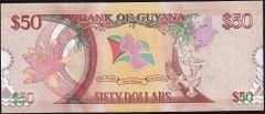 Guyana 50 Dolar 2016 Çil Pick 41 Hatıra