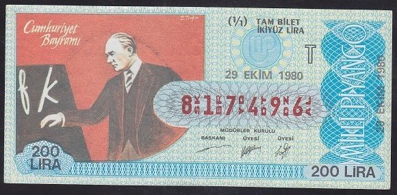 1980 29 EKİM TAM BİLET
