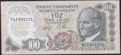 6.EMİSYON 2.TERTİP 100 LİRA H13 501221 ÇÇT +