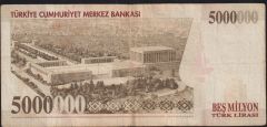 7.Emisyon 5 000 000 Lira G69 239020 Çok Temiz