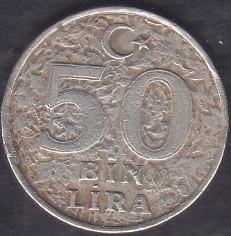 1999 Yılı 50000 Lira