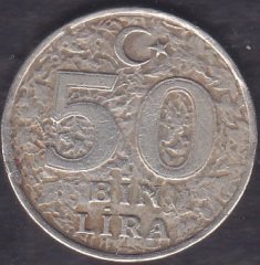 1999 Yılı 50000 Lira