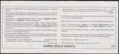 GÜNEŞ PİYANGO 29 KASIM 1988