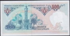 7.EMİSYON 1.TERTİP 500 LİRA A14 865968 ÇİLALTI ÇİL eski para koleksiyon mezat