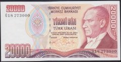 7.EMİSYON 2.TERTİP 20000 LİRA G18 273000 ÇİLALTI ÇİL