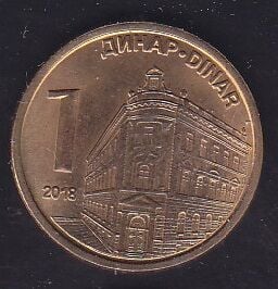 Sırbistan 1 Dinar 2018