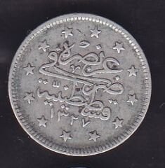 1327/2 Reşat 2 Kuruş Gümüş