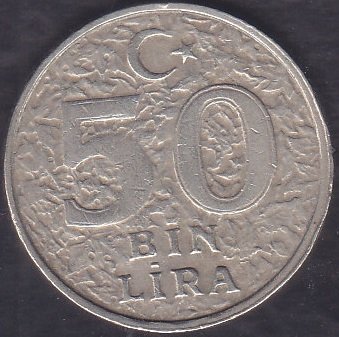 1998 Yılı 50000 Lira