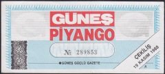 GÜNEŞ PİYANGO 19 KASIM 1988