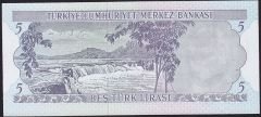 6.Emisyon 2.Tertip 5 Lira K85 178816 Çil