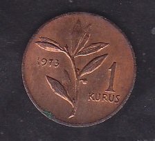 1973 TARİHLİ 1 KURUŞ ÇİLALTI ÇİL