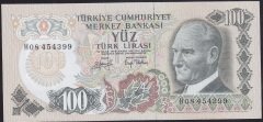 6.EMİSYON 2.TERTİP 100 LİRA H08 454399 ÇİLALTI ÇİL