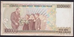 7.EMİSYON 2.TERTİP 100000 LİRA D02 512314 ÇOK TEMİZ