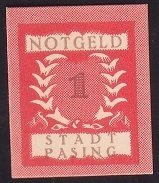 ALMANYA 1 PFENNİNG NOTGELD 1920 ÇİL ( PUL BOYUTUNDA)