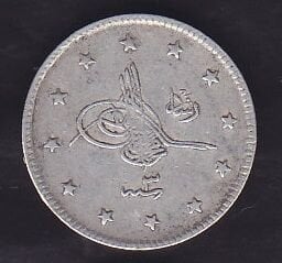 1327/3 Reşat 2 Kuruş Gümüş