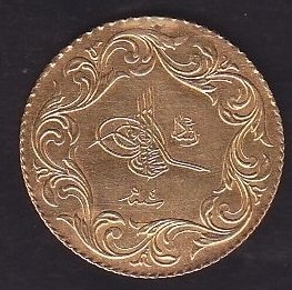 1327 / 4 REŞAT 25 KURUŞ ALTIN ZİYNET - KÇ ( 1.75 Gram ) R eski para mezat