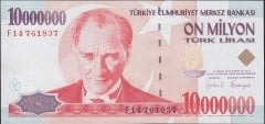 7.Emisyon 10 000 000 Lira F14 761837 Çil