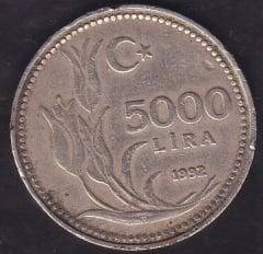 1992 Yılı 5000 Lira